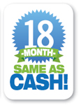 18 Month Financing Available